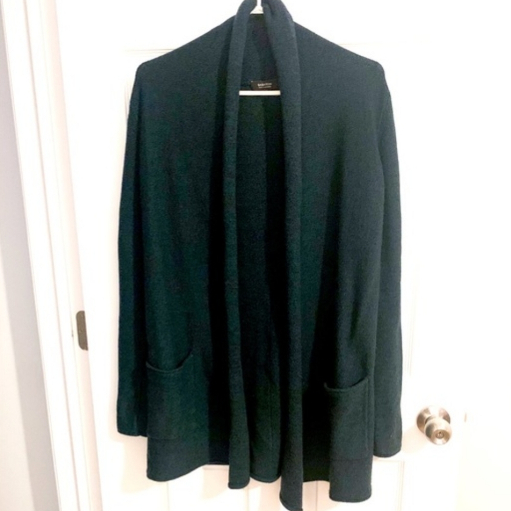Babaton Dark Forest Green Cardigan with Pockets